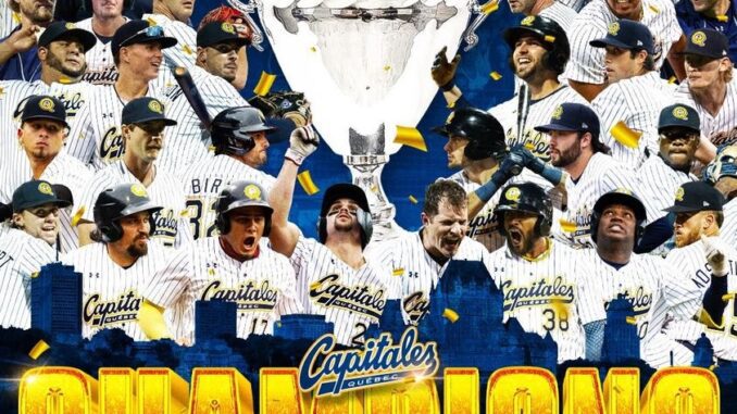 quebec capitales 2023 frontier league independent minor league baseball champions