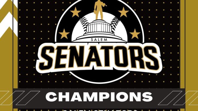 Salem Senators win 2023 Mavericks Independent Baseball League championship