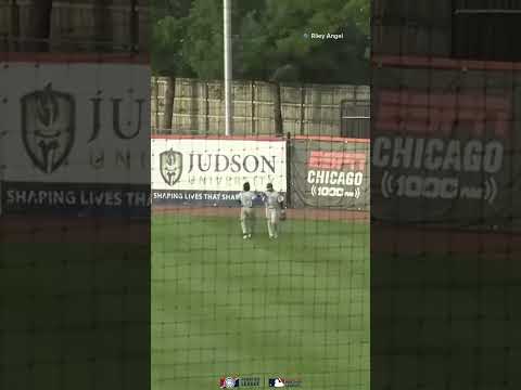JT Benson with a Superman catch! Play of the Day May 27 #baseball #frontierleague #mlb #sports